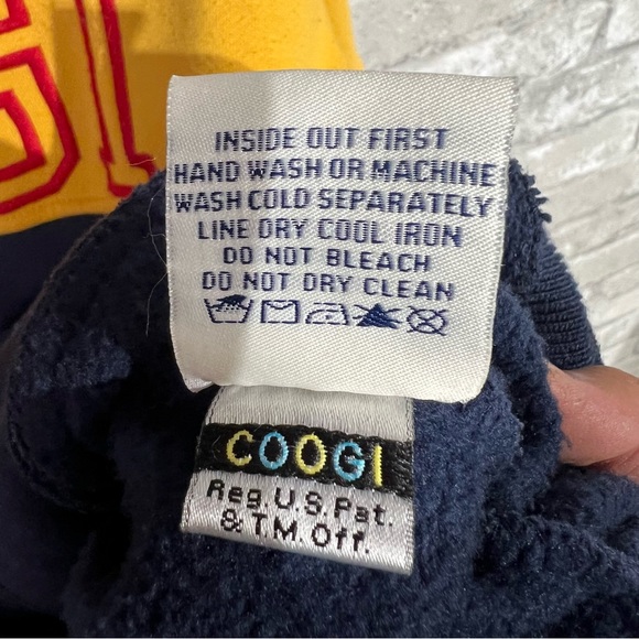 Coogi Sweatshirt Mens 3X Spellout Varsity Style Pullover Wood Toggle Closure - Picture 12 of 14
